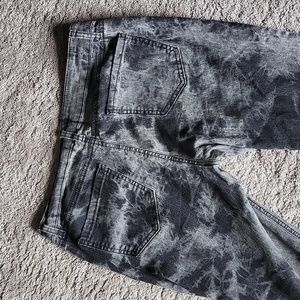 Black Tye Dye Jeggins